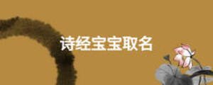 詩(shī)經(jīng)寶寶取名