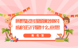 周易起名里面乾坤對應(yīng)的五行是什么意思