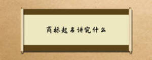 商標起名講究什么