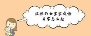溫婉的女寶寶成語名字怎么起