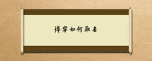 博字如何取名