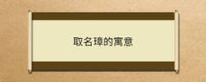 取名璋的寓意