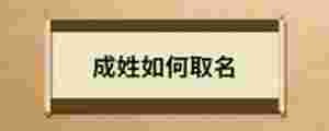 成姓如何取名