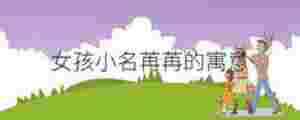 女孩小名苒苒的寓意