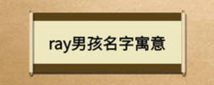 ray男孩名字寓意