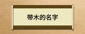 帶木的名字