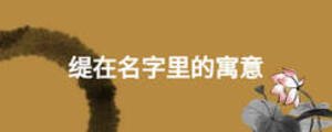 緹在名字里的寓意