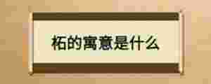 柘的寓意是什么