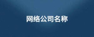 網絡公司名稱