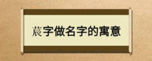 莀字做名字的寓意