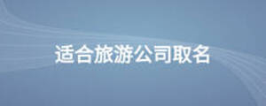 適合旅游公司取名