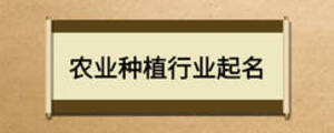 農業種植行業起名