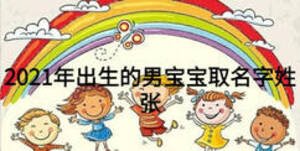 2021年出生的男寶寶取名字姓張
