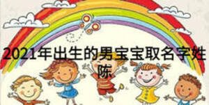 2021年出生的男寶寶取名字姓陳