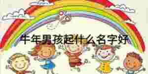 牛年男孩起什么名字好