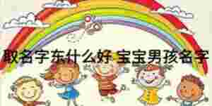 取名字東什么好 寶寶男孩名字