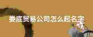婁底貿(mào)易公司怎么起名字