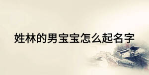 姓林的男寶寶怎么起名字