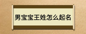 男寶寶王姓怎么起名
