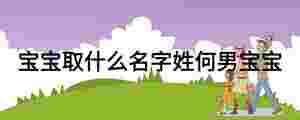 寶寶取什么名字姓何男寶寶