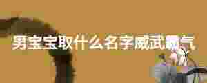 男寶寶取什么名字威武霸氣