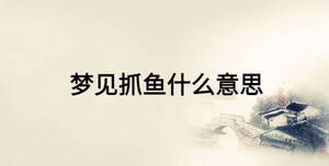 夢見抓魚什么意思