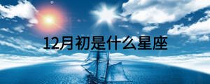 12月初是什么星座