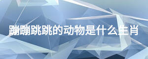 蹦蹦跳跳的動物是什么生肖