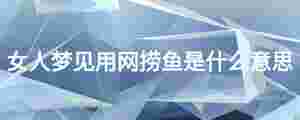 女人夢見用網撈魚是什么意思