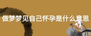 做夢(mèng)夢(mèng)見自己懷孕是什么意思