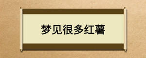 夢見很多紅薯