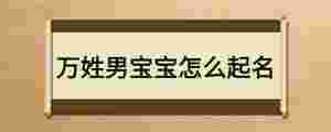 萬姓男寶寶怎么起名