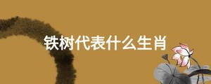 鐵樹代表什么生肖