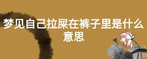 夢見自己拉屎在褲子里是什么意思