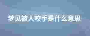 夢見被人咬手是什么意思