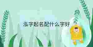 泓字起名配什么字好